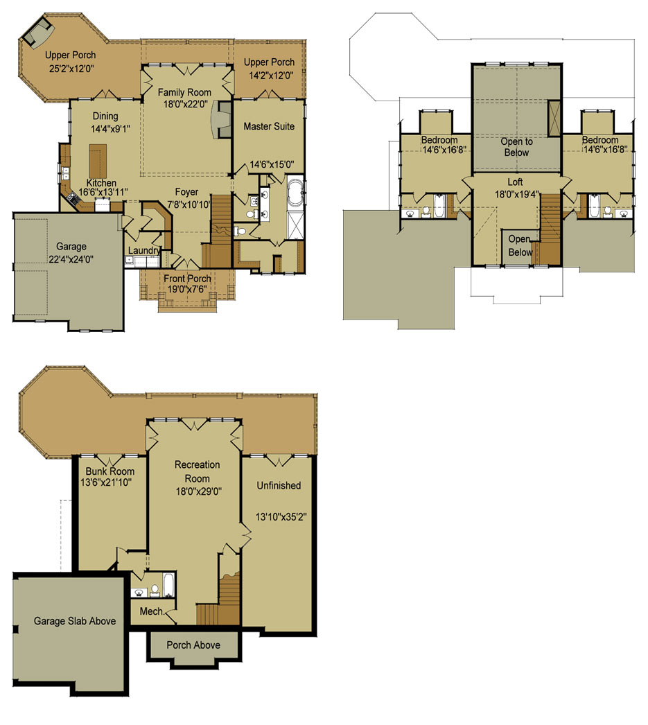 Lake House Floor Plans With Walkout Basement Lake House Plans With