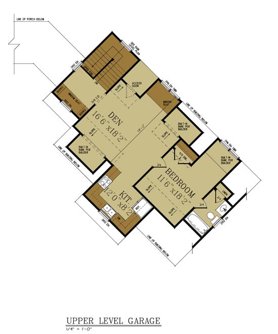 3 Story 5 Bedroom House Plan With Detatched Garage