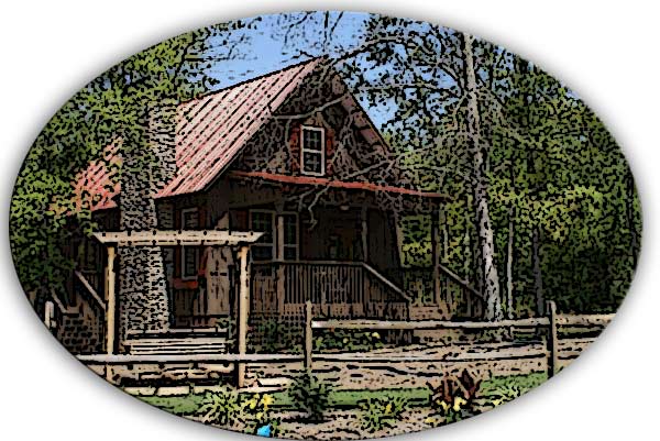 Dogtrot Cabin House Painting