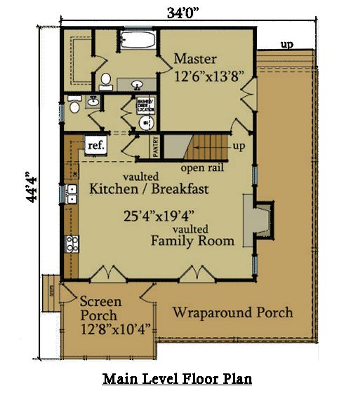 1 Story 2 Bedroom Cabin Floor Plans Www cintronbeveragegroup