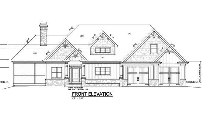 Two Story Cottage House Plan | Olde Stone Cottage