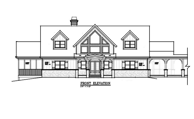 3 Story 5 Bedroom House Plan With Detatched Garage