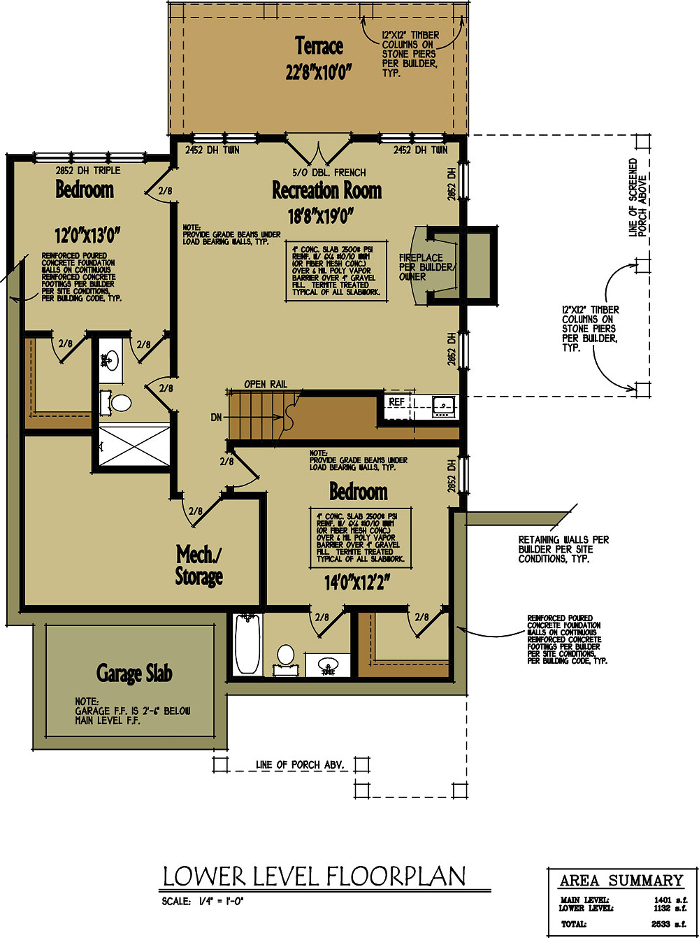 Small Cabin Home Plan With Open Living Floor Plan