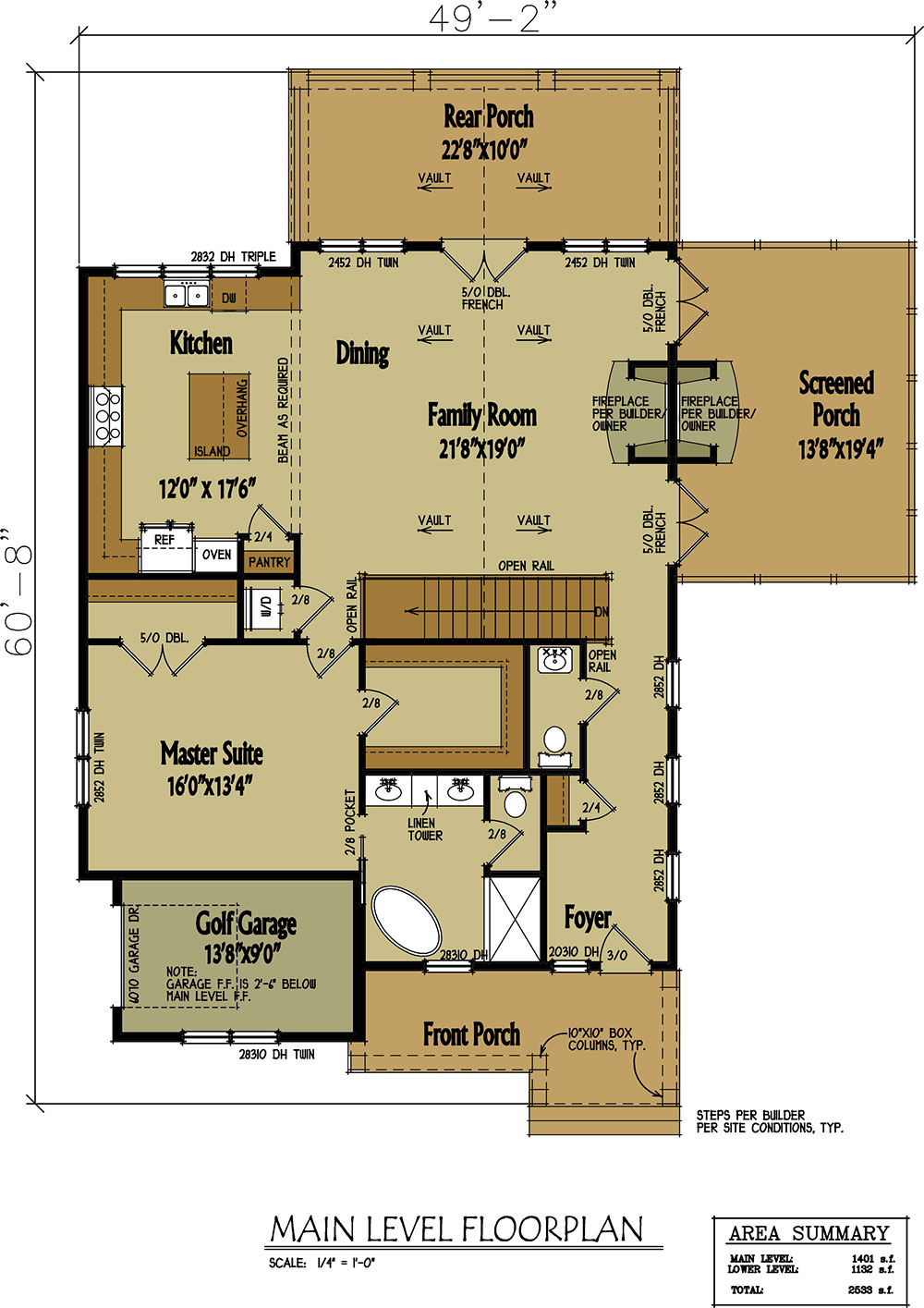 Small Cabin Home Plan With Open Living Floor Plan