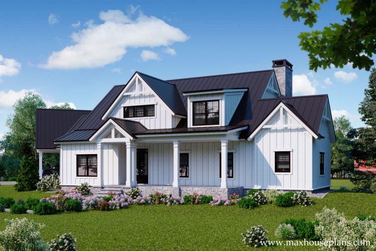 Modern Farmhouse House Plan - Max Fulbright Designs