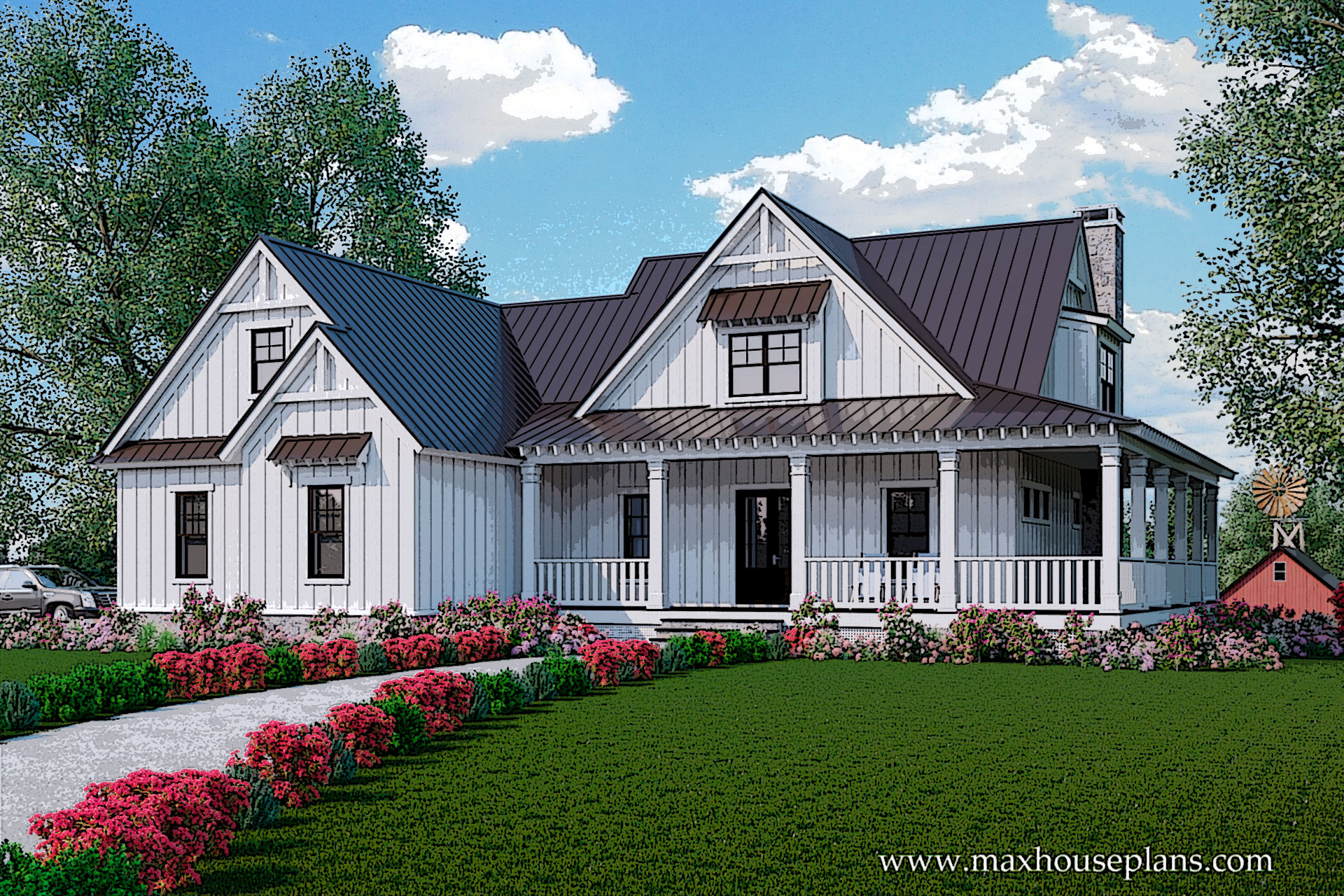 Carolina Farmhouse Modern Farmhouse House Plan