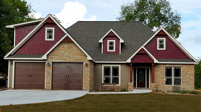 2 car garage rustic house plan oak mountain cottage