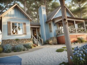 3 bedroom dogtrot cabin house plan for beach