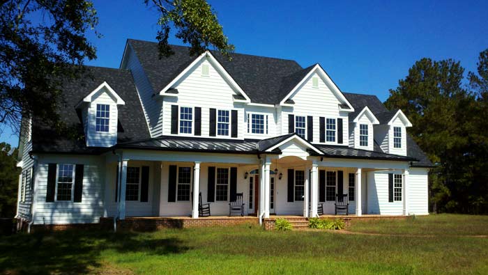 High country farmhouse front elevation