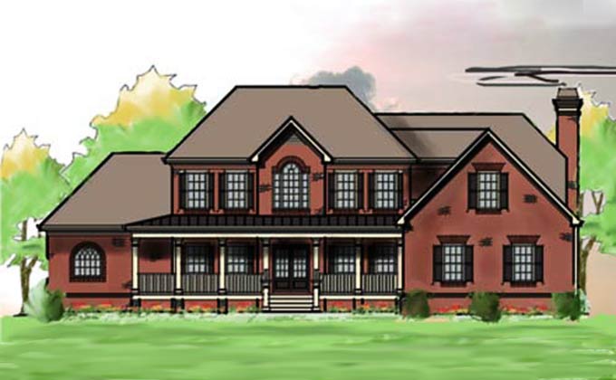 brick home design big oaks