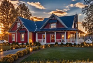 modern farmhouse blueprint with wraparound porch