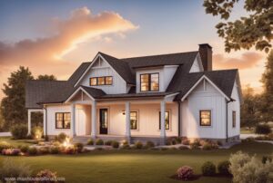 open concept modern farmhouse floor plan 3