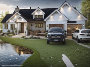 open living floor plan master on maine and walkout basement with porches