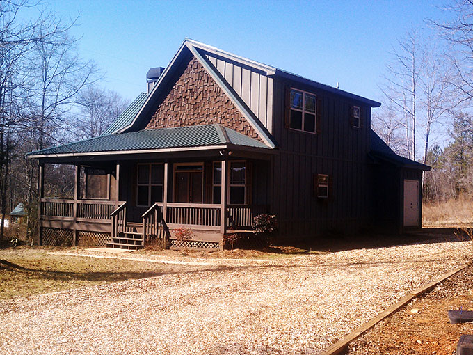 small three bedroom cabin wraparound porch waterview 680