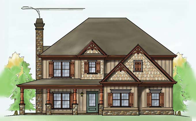 two story four bedroom house plans